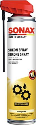 SONAX SilikonSpray mit EasySpray (400 ml) schmiert, pflegt und schützt langanhaltend Gummi-, Kunststoff-, Holz- und Metallteile | Art-Nr. 03483000  