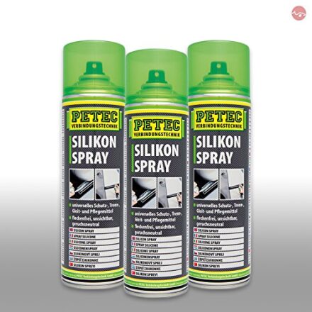 Petec_bundle 3X PETEC SILKIONSPRAY Silicon Spray Trennmittel Kunststoffpflege 500 ML 70850  